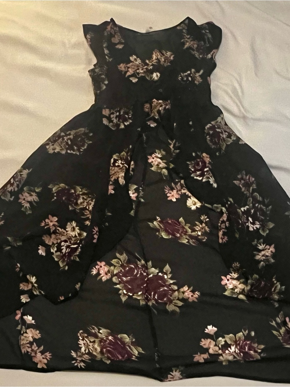 Fairy goth floral cover up